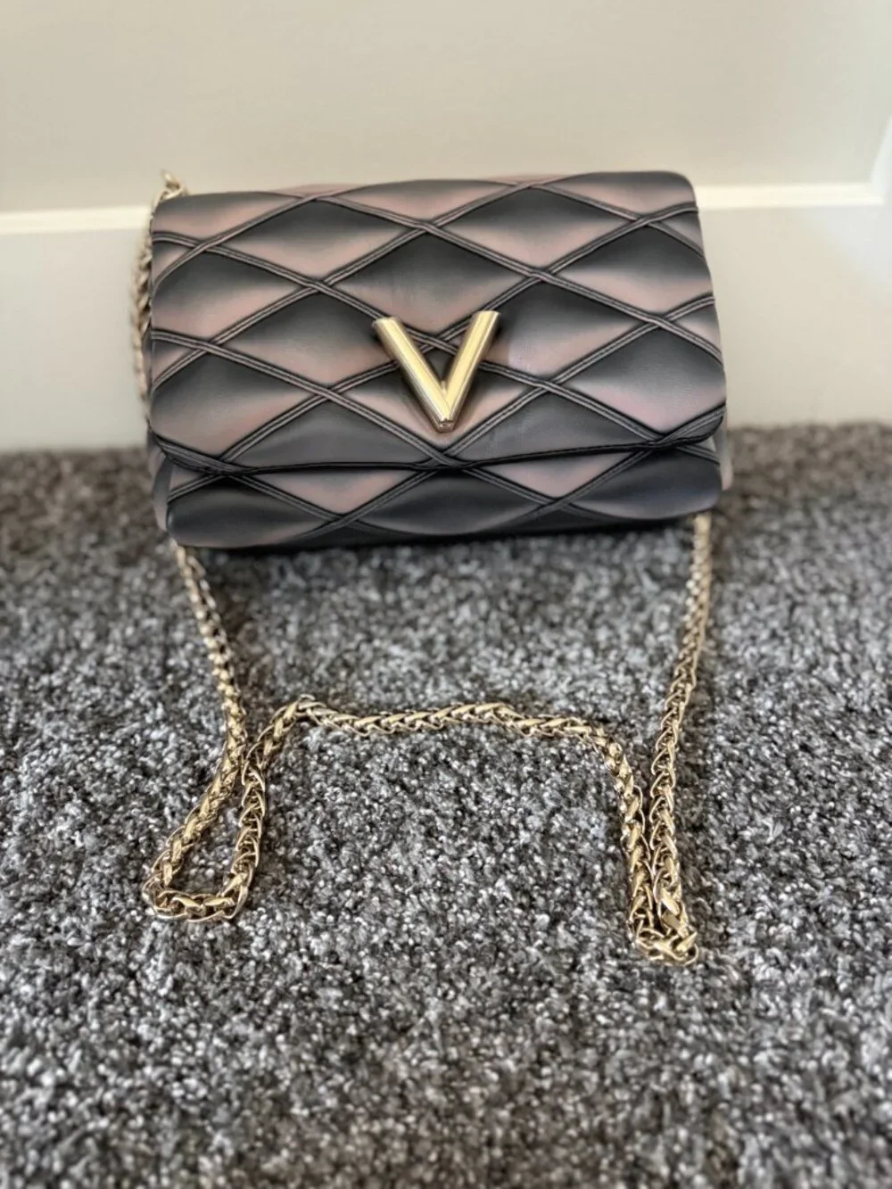 Brand New Louis Vuitton GO-14 MM (Model M23569) Black/Pink